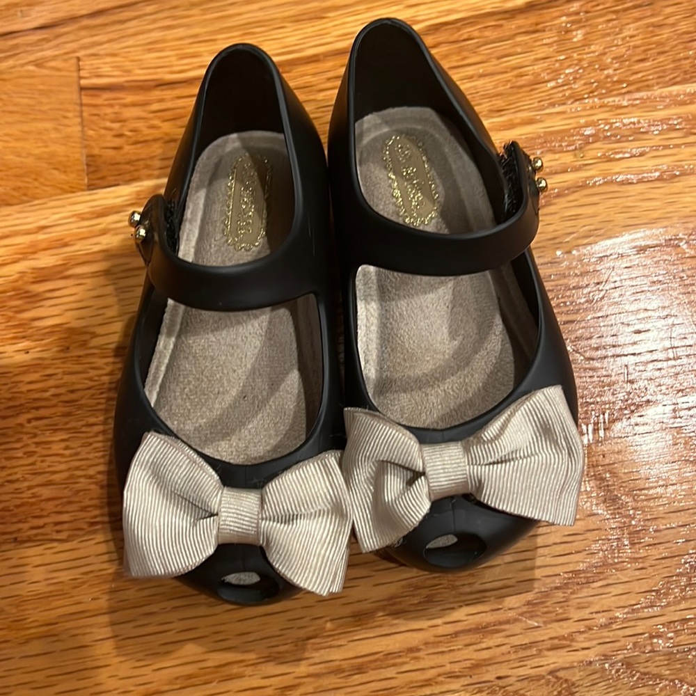 Mini Melissa Jelly Bow Shoes toddler Size 7